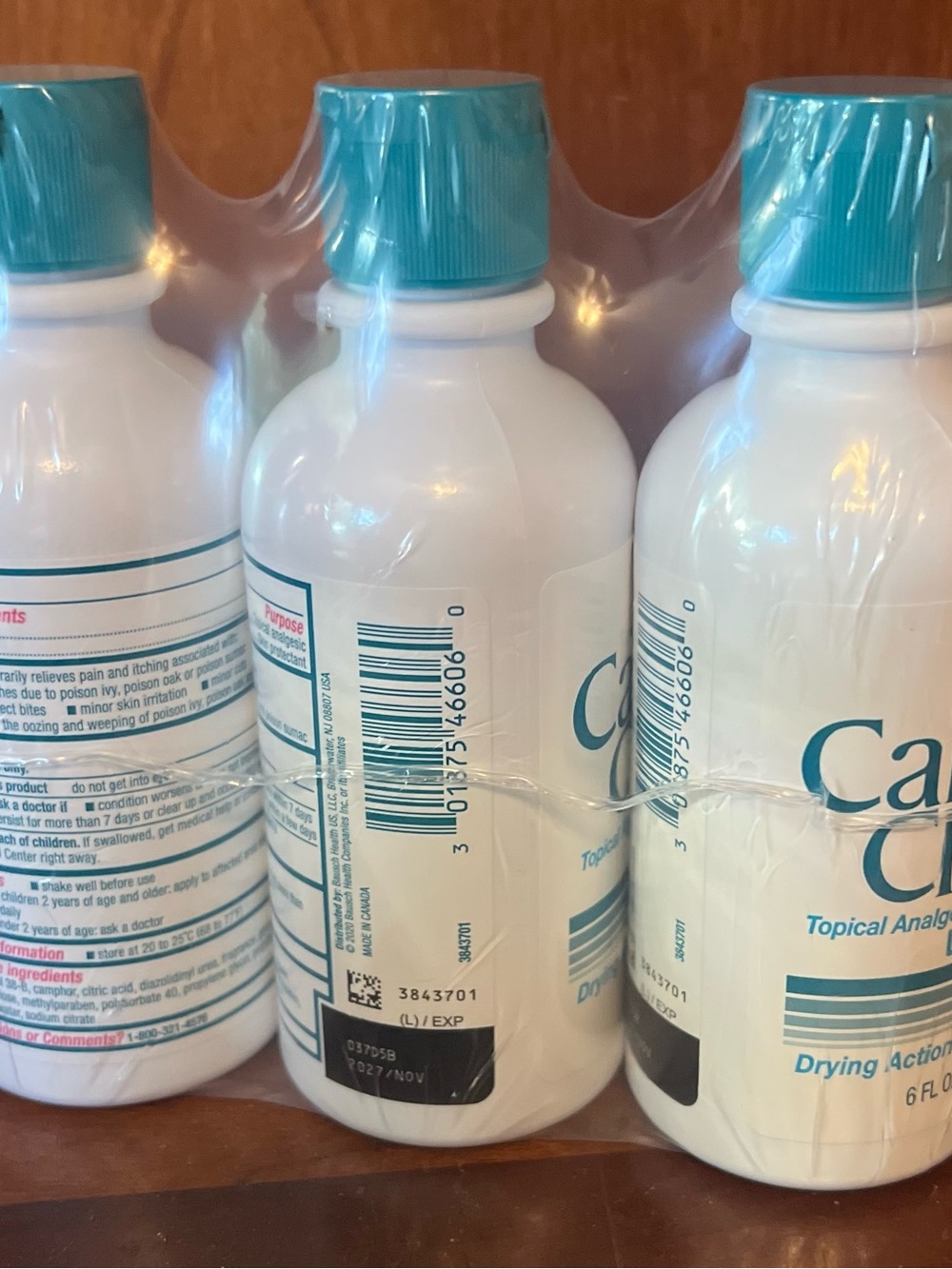 Caladryl Clear Topical Analgesic Skin Protectant Lotion 6 oz Pack Of 3